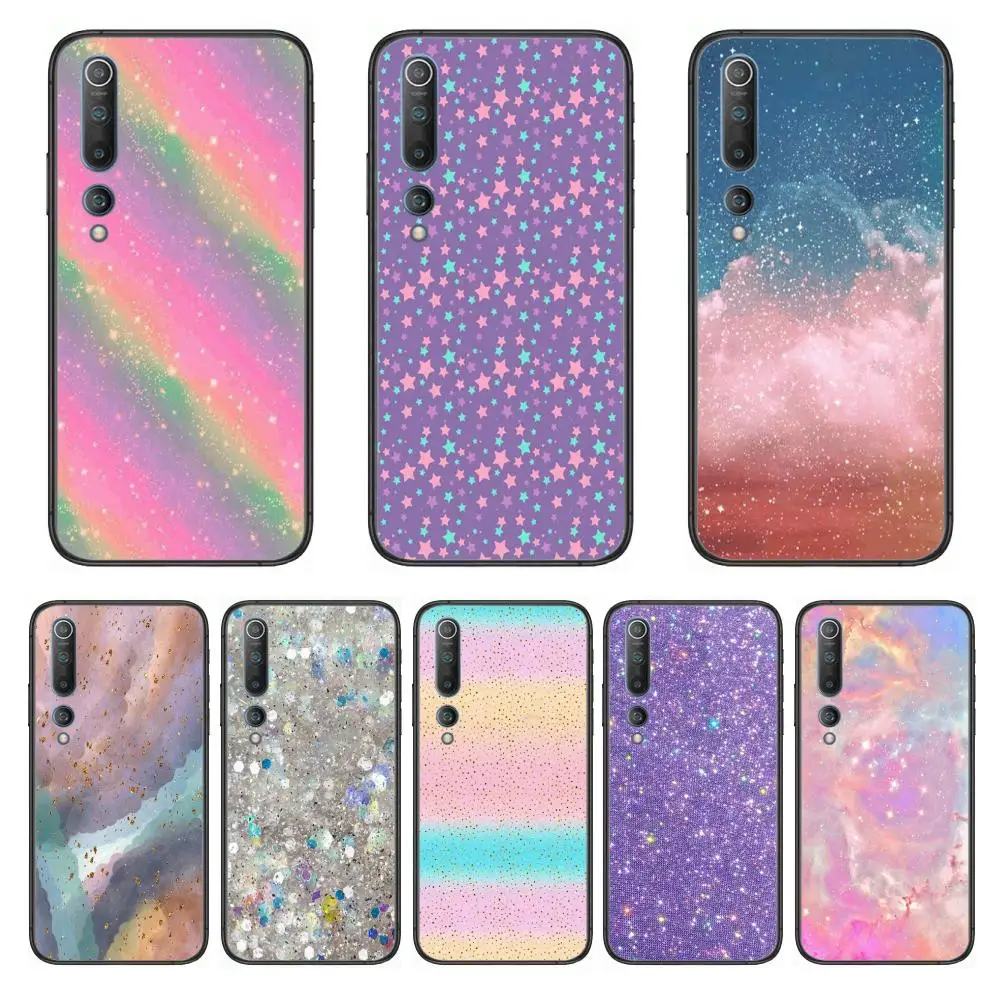 

Shining Fashion Delicate Phone Case For xiaomi mi11 5g 10 liti Ultra 9Pro SE 3 8 Note Anime Black Cover Silicone Back Pretty tp