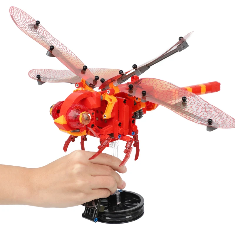 Sembo блок имитация насекомых Строительные Кирпичи DIY Стрекоза пчела модель