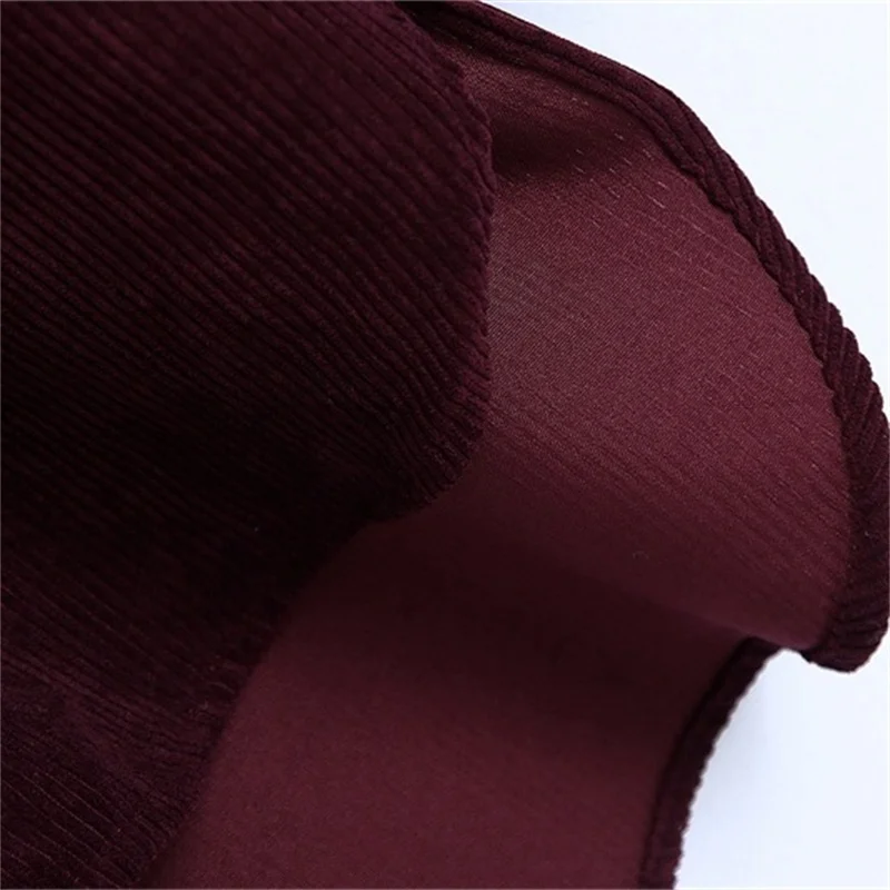 

ZXQJ Women 2020 Fashion Oversized Asymmetric Corduroy Jacket Coat Vintage Long Sleeve Pockets Female Outerwear Chic Tops