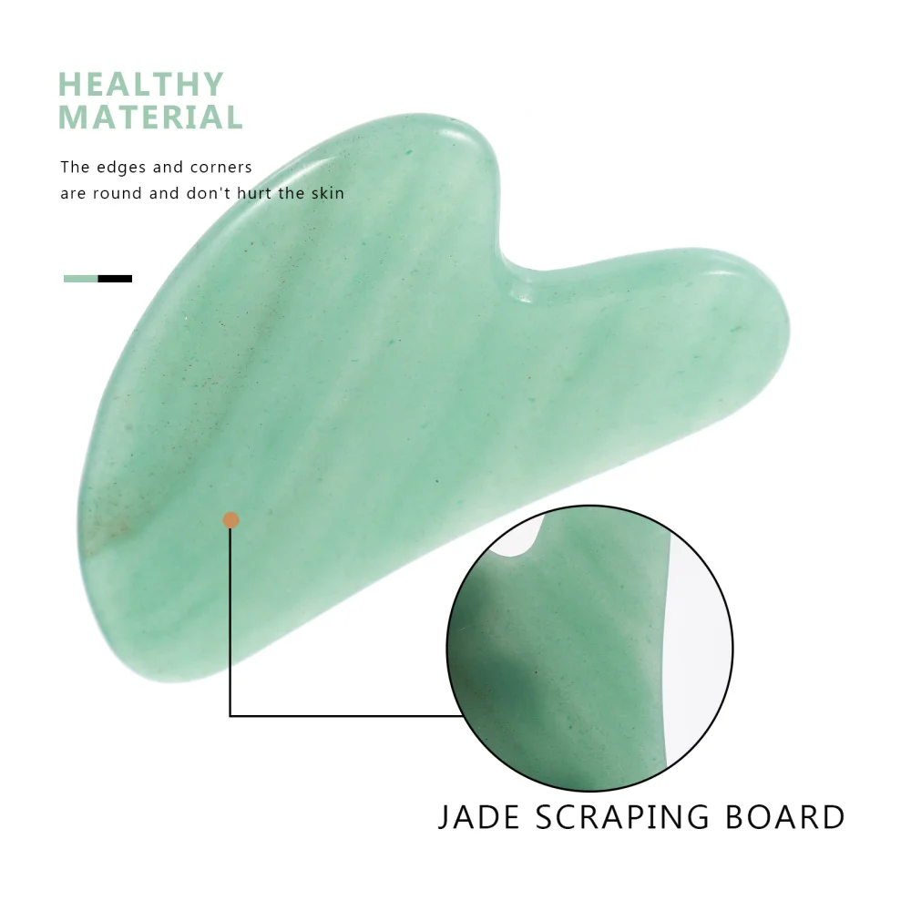 

Board Scraping Jade Stone Face Acupuncture Therapy Guasha Board