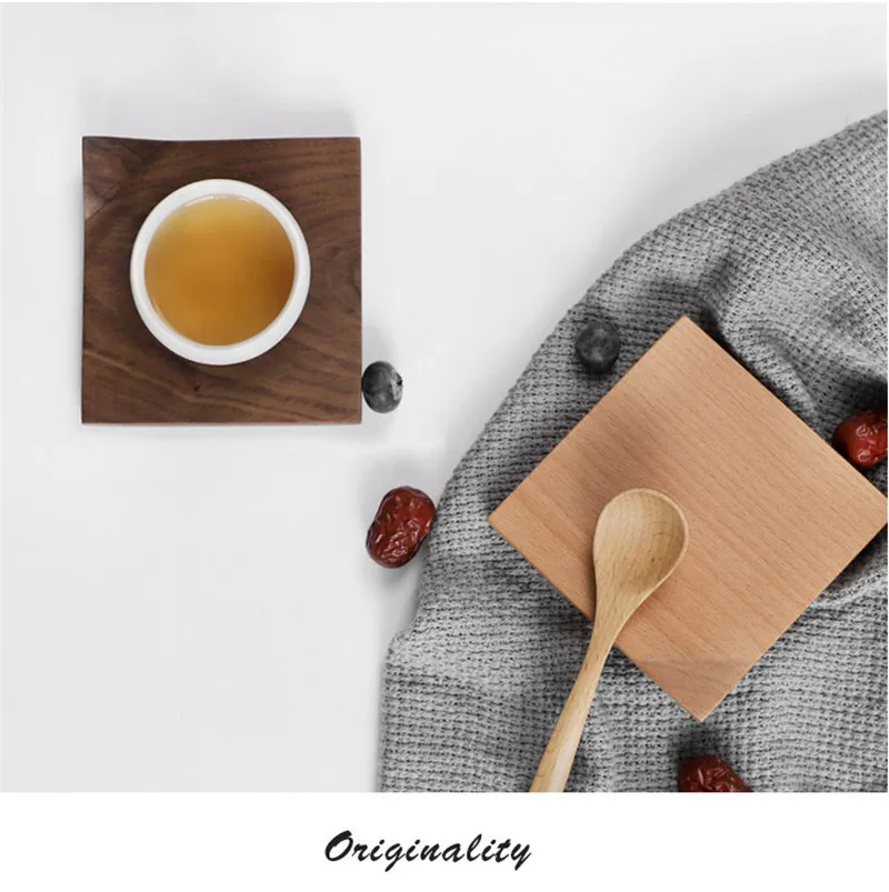 Японский стиль 4 шт. угловой чайный поднос Чайный подстаканник прочный