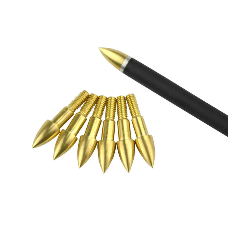 

12 pcs Archery Gold Arrowhead 75 Grain Broadheads Hunting Target Point Broadheads Tips DIY Outdoor Shooting TrainingAccessories