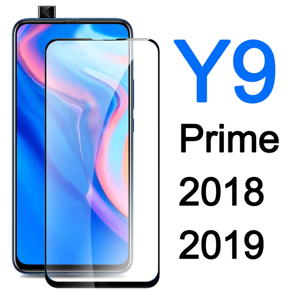 Полное покрытие для huawei y9 prime 2019 y9s 2018 закаленное стекло защитная пленка экрана