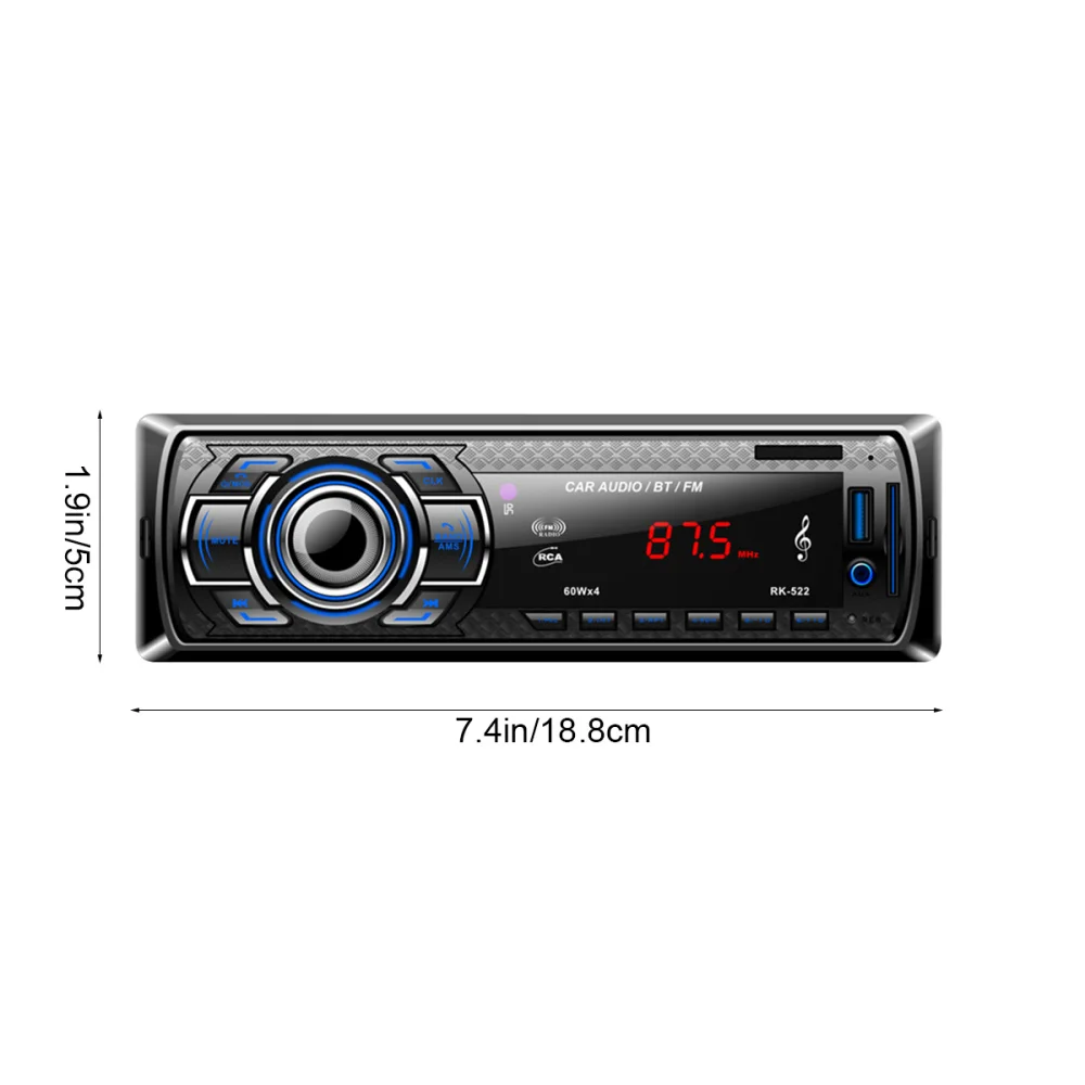 

Car Machine U Disk Machine 12V Car MP3 Independent Audio Interface Car Player (Black)