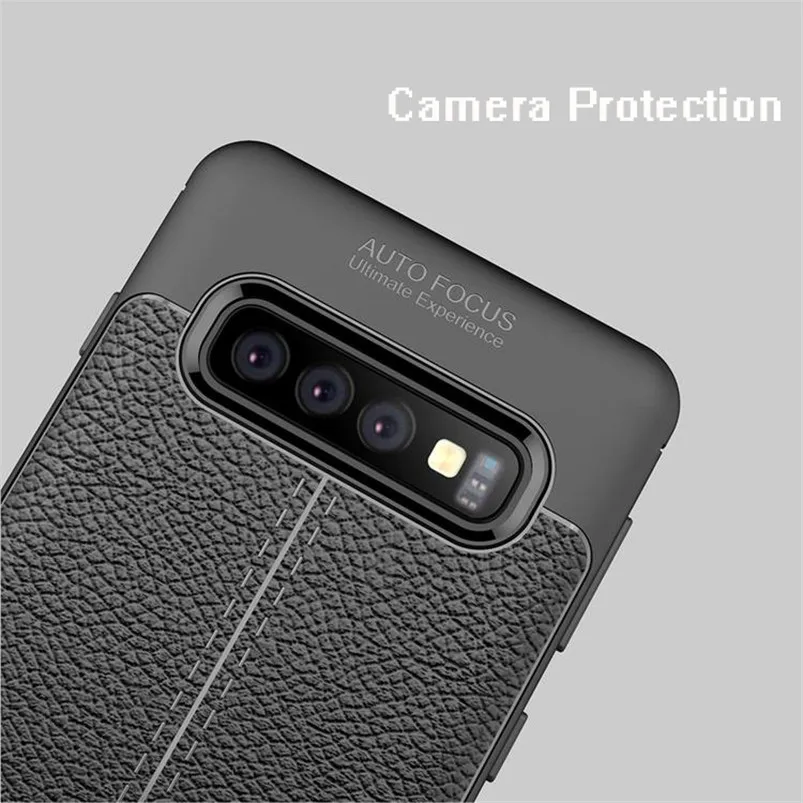 Мягкий ТПУ чехол с текстурой личи кожаный чехол для samsung Galaxy S10 S10E S8 S9 плюс M10 M20 M30 M40 A10 A20 A20E A30 A40 A50 A60 A70 чехол Funda