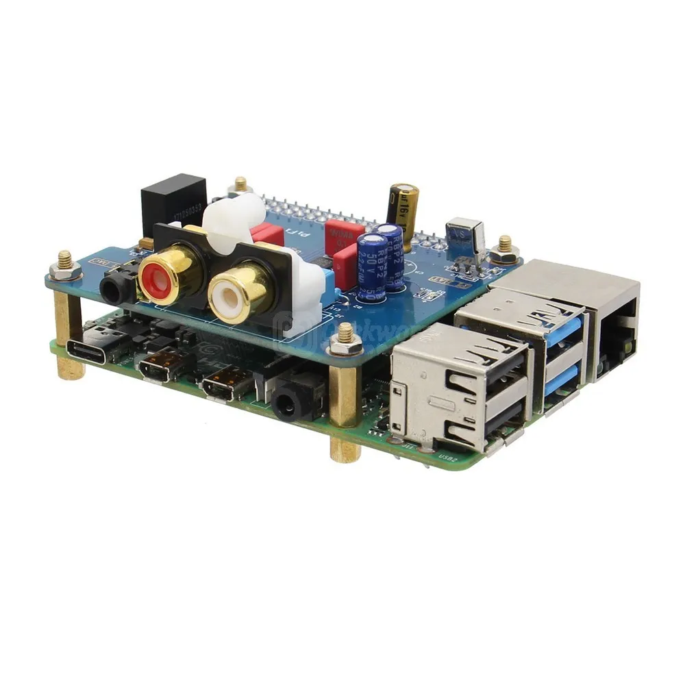 Raspberry Pi 4 I2S интерфейс PiFi DIGI DAC + цифровая плата расширения HIFI акриловый чехол для