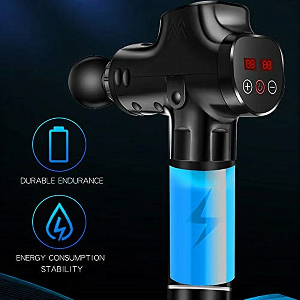 New massage gun physiotherapy instrument mute touch screen console massage gun electric gun massage relieve pain