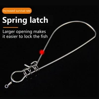 5pcs fishing lock 360 degree rotation reusable portable high strength fish buckle locking fish buckle for angling