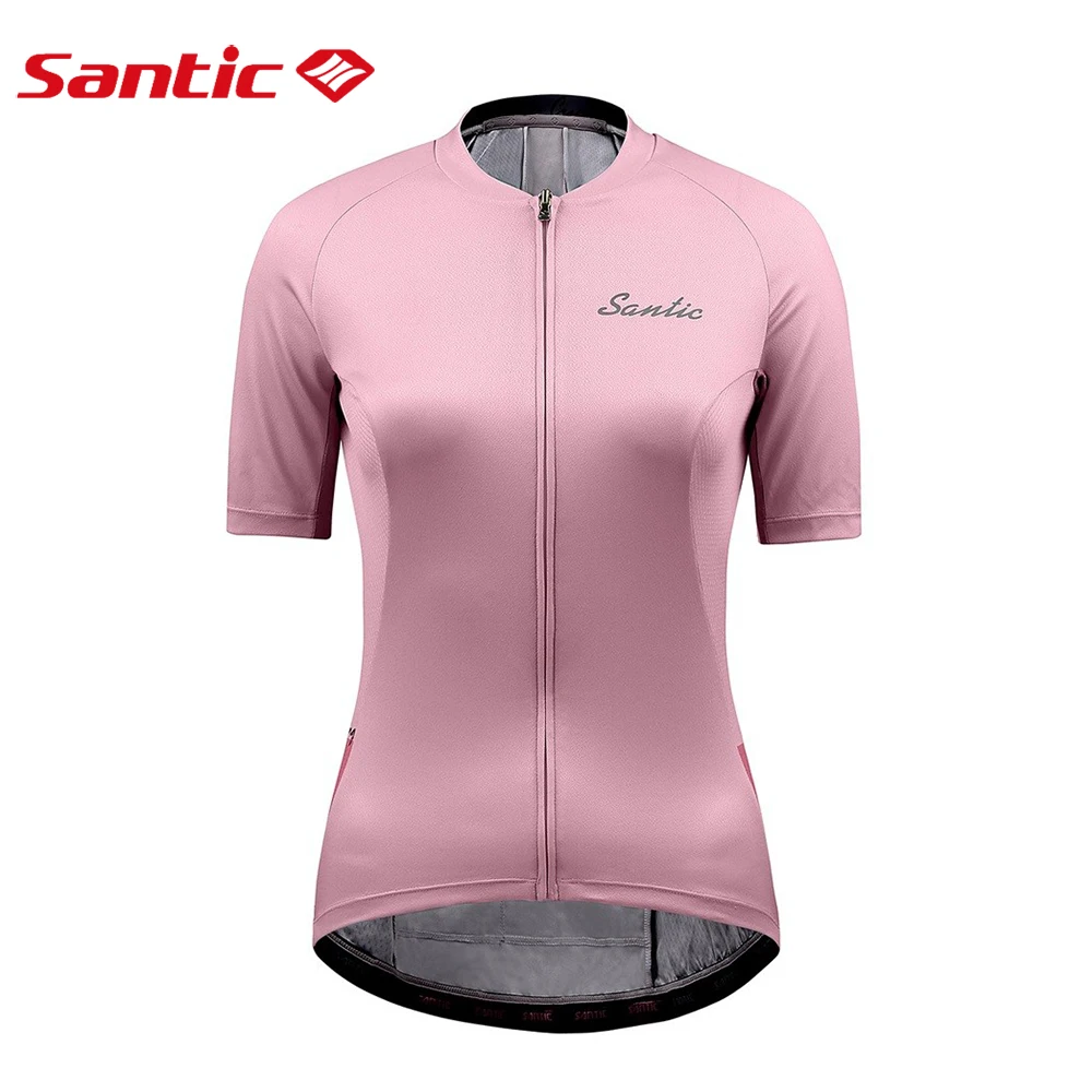 Женская велосипедная майка Santic с коротким рукавом велосипедные рубашки