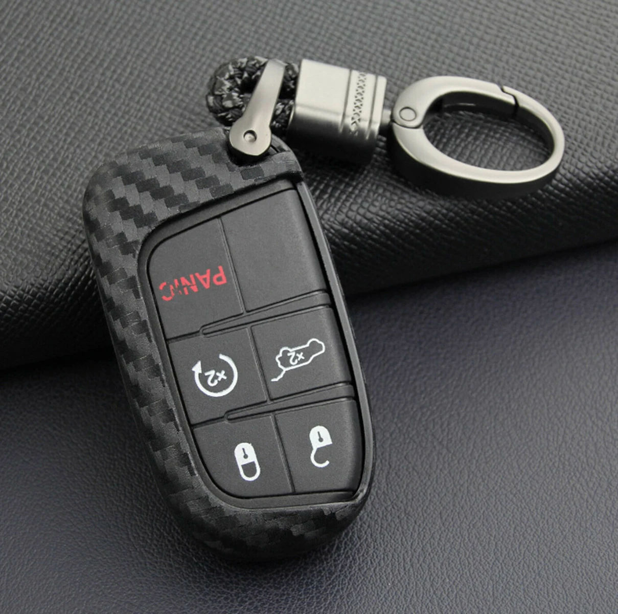 

Подходит для Jeep Grand Cherokee Компас Renegade Chrysler 300C Dodge Durango ключ чехол Чехол для Брелока Для Ключей Чехол держатель