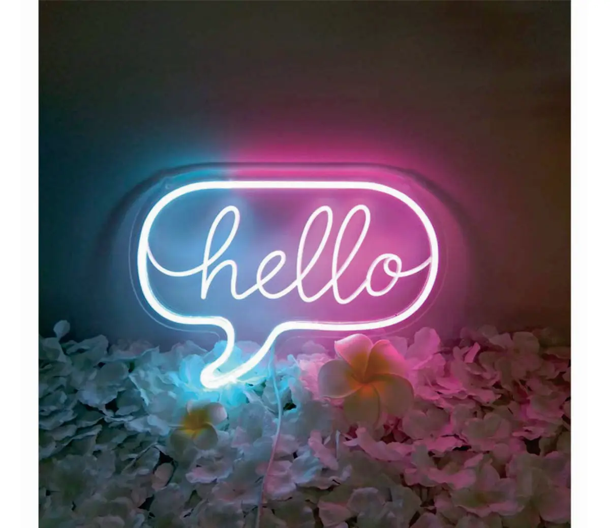 

Hello Neon Sign, индивидуальная неоновая Светодиодная лента