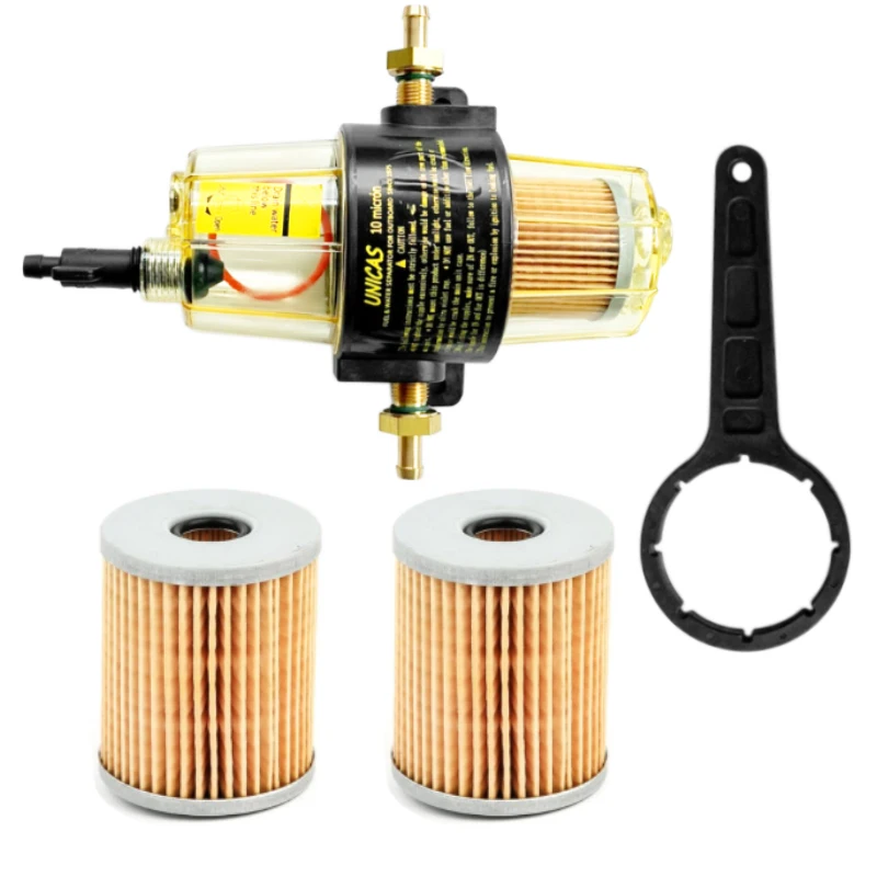 

UF-10K Water Separator Assembly With Transparent Bowl And Elements For Yamaha Suzuki Tohatsu Mercury Outboard Engine