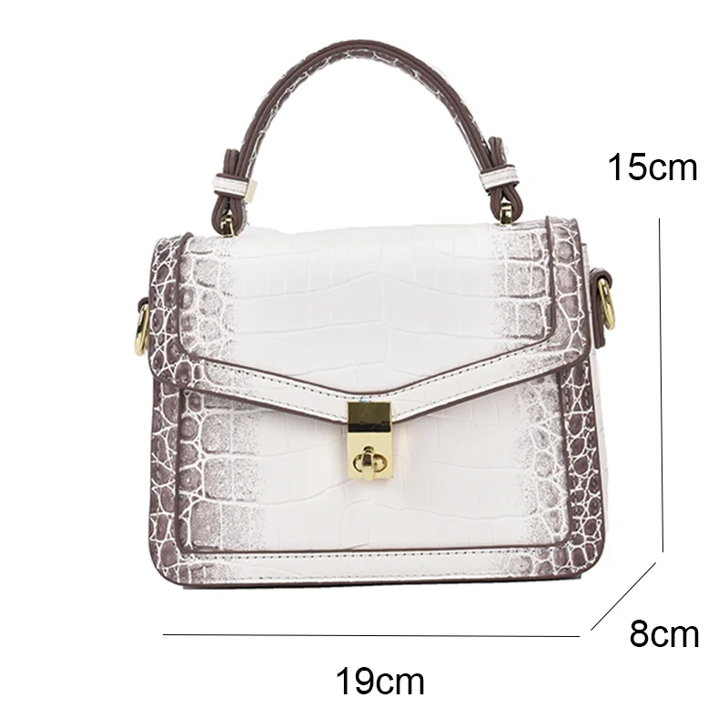 

Top Quality Luxury Brand Alligator Shoulder Bag Women Leather Purses and Handbags Designer Cross Body Bag Snakeskin Pattern Sac