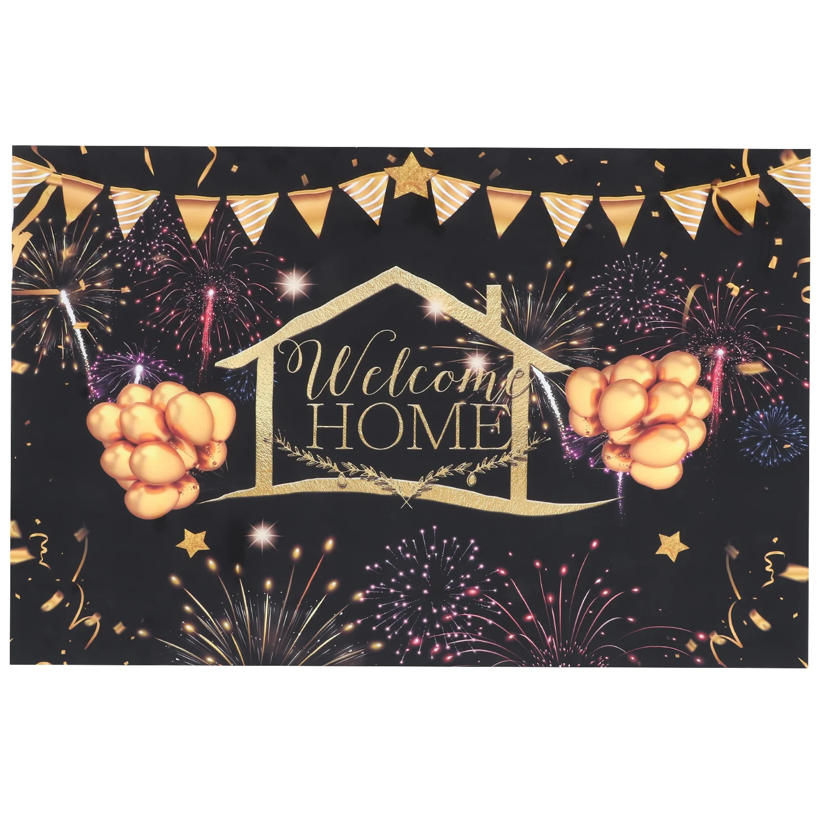 

1Pc Party Welcome Background Cloth Home Decorative Backdrop Festival Adorn