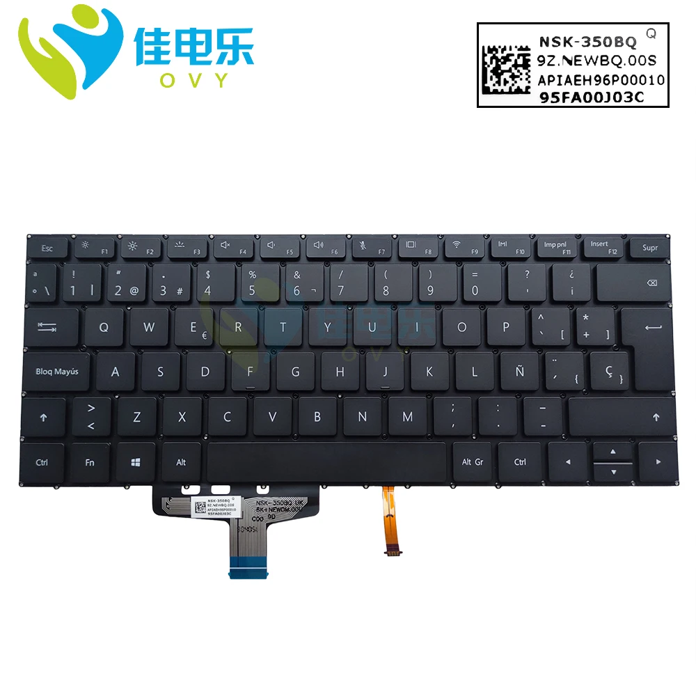 

Нам CS Замена клавиатуры для Huawei MateBook 13 WRT W29 WRT-W19 VLR W09 W19 Клавиатура ноутбука английский CZ Чешский новая NSK-350BQ