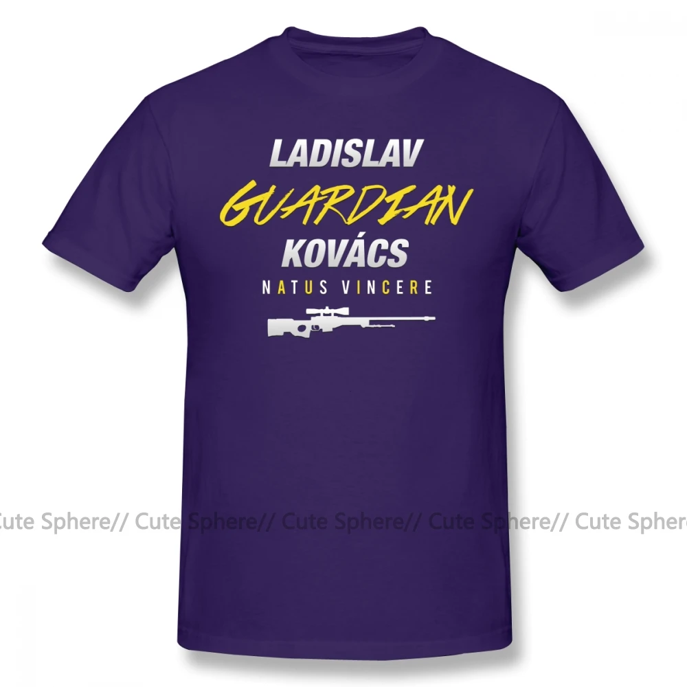 Natus Vincere, футболка Guardian CSGO, Мужская футболка с коротким рукавом, футболка с принтом, потрясающая Повседневная футболка, плюс размер - Цвет: Purple