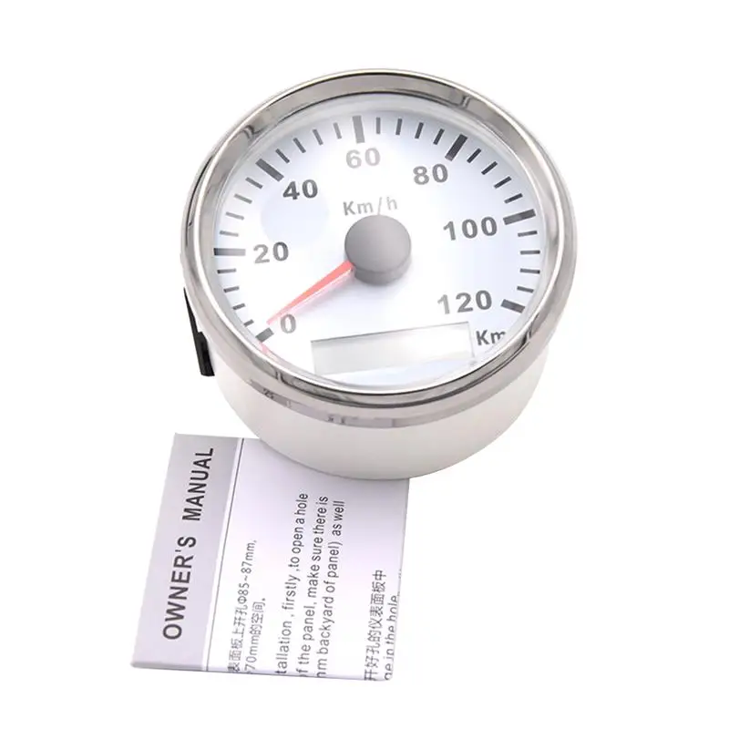 Автомобильный GPS Спидометр 85 мм 120 км/ч одометр цифровой водонепроницаемый