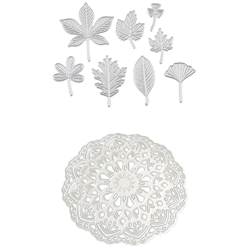 

1x Scrapbooking Embossing Machine Die Cutting Dies Stencils Stencils(E) & 8x Cutting Dies Punching Dies (C)