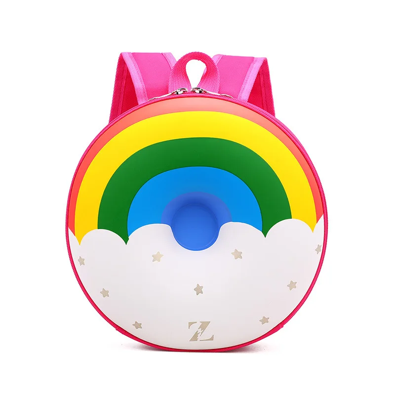 

cartoon Children Cute Donut Rainbow Backpack Kids Kindergarten School Book Bag Cartoon Casual Students Bagpack