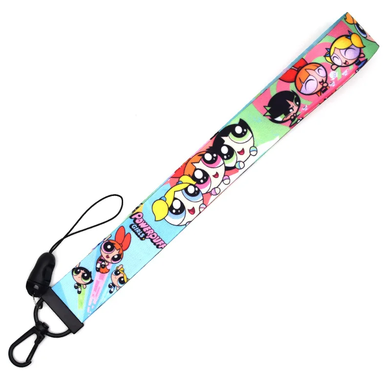 

30pcs/lot Clever Brave Girls Wristband 3D Ribbon Bag Pendant Cartoon Anime Lanyards Phone Case Badge Holders Keychain NA2344