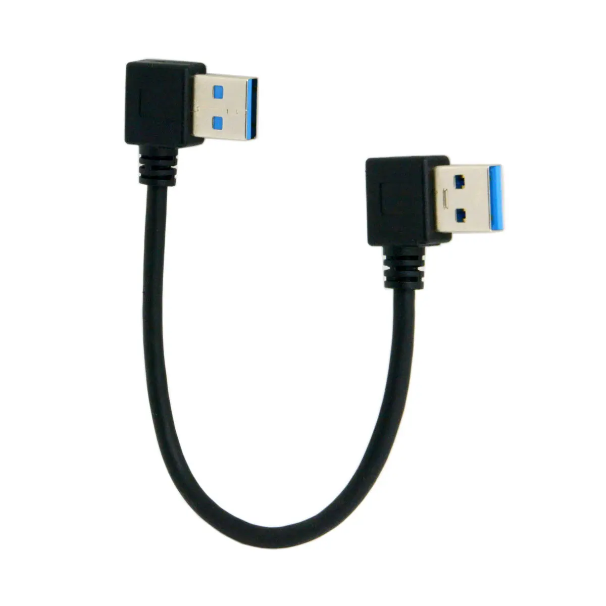 

20cm 50cm USB3.0 cable 90 Degree Left Angled USB 3.0 A Male to USB 3.0 A male Right Angled Extension Cable