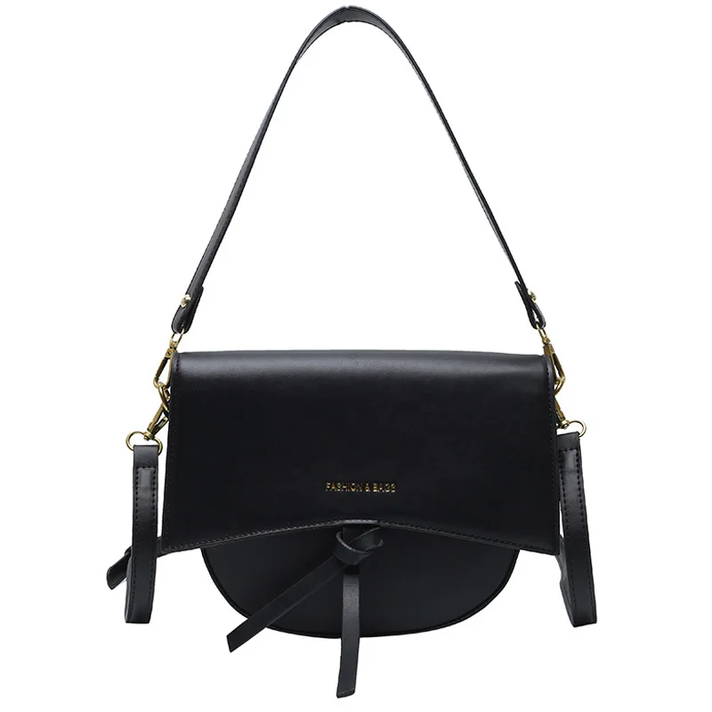 

Elegant Female Saddle Bag 2021 Vintage Trend Crossbody Bags PU Leather Women's Handbag Ladies Luxury Shoulder Bag Messenger Bags