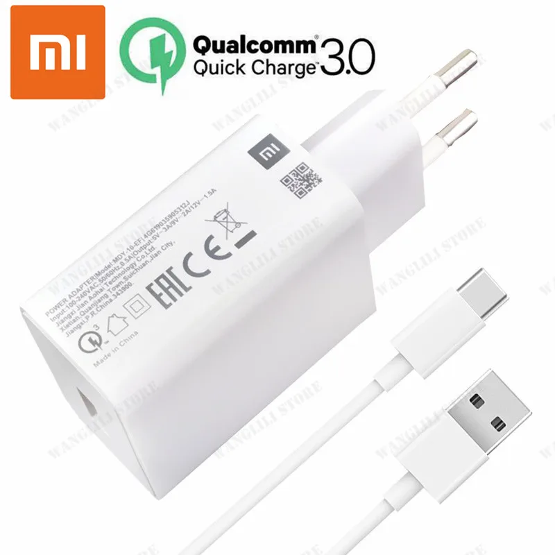 Оригинальный xiaomi redmi note 9S зарядное устройство qc 3 0 Быстрая зарядка usb адаптер для