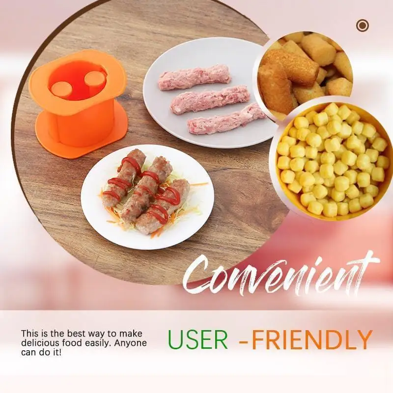 Одно нажатие пресс для сосисок Cevapcici мясорубка хот-дог говядина ручная