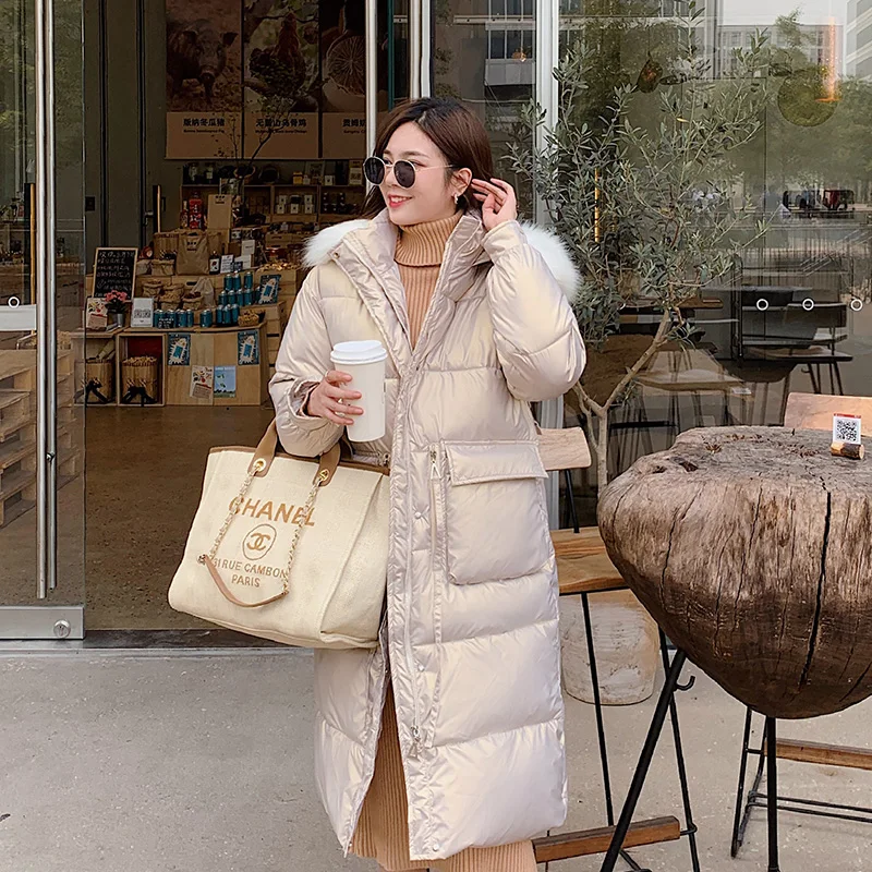 New 2022  Winter Women Jackets coats Brand Hooded Parka Women Female Overcoat Fur Collar Plus Size