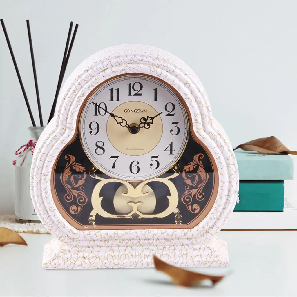 Настольные часы на батарейках бесшумные настенные для камина кухни гостиной |