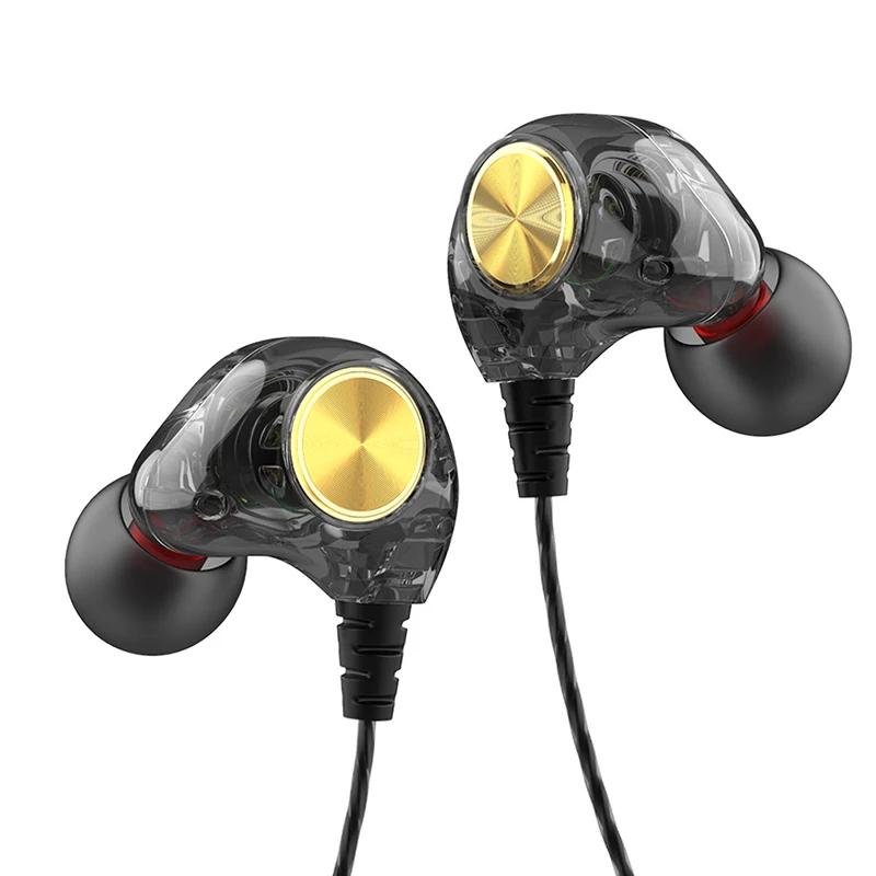 VTIN проводные наушники вкладыши прозрачные Динамический драйвер 5D стерео HiFi