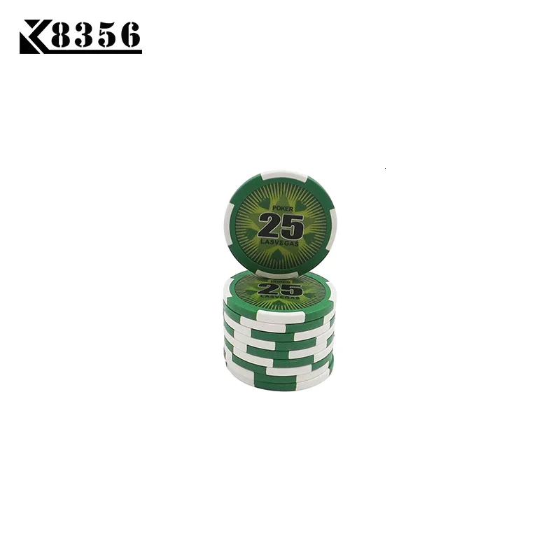 K8356 25 шт./лот 14 г настольная игра глина пленочные чипсы монеты баккара Техас