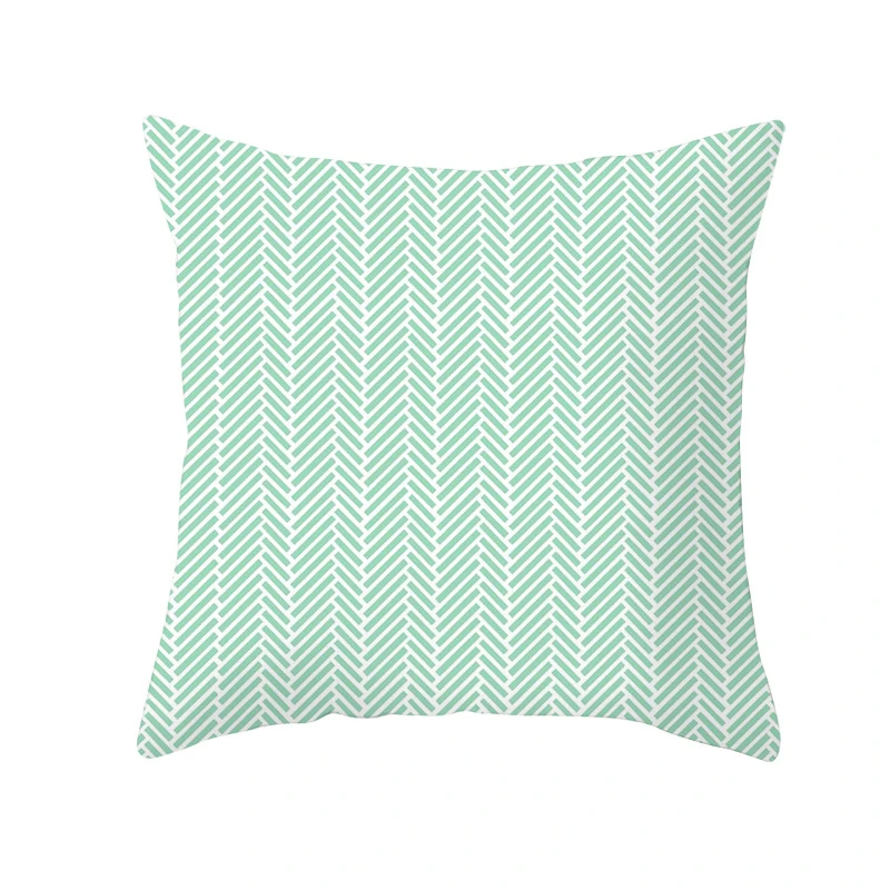 

2021 Trendy Mint Green Blue Nordic Geometric Cushion Covers Modern Throw Pillows Cover Sofa Couch Pillows Case Livingroom Decor
