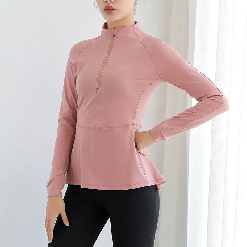 Женское спортивное пальто на молнии осенний и зимний фитнес-костюм тонкий