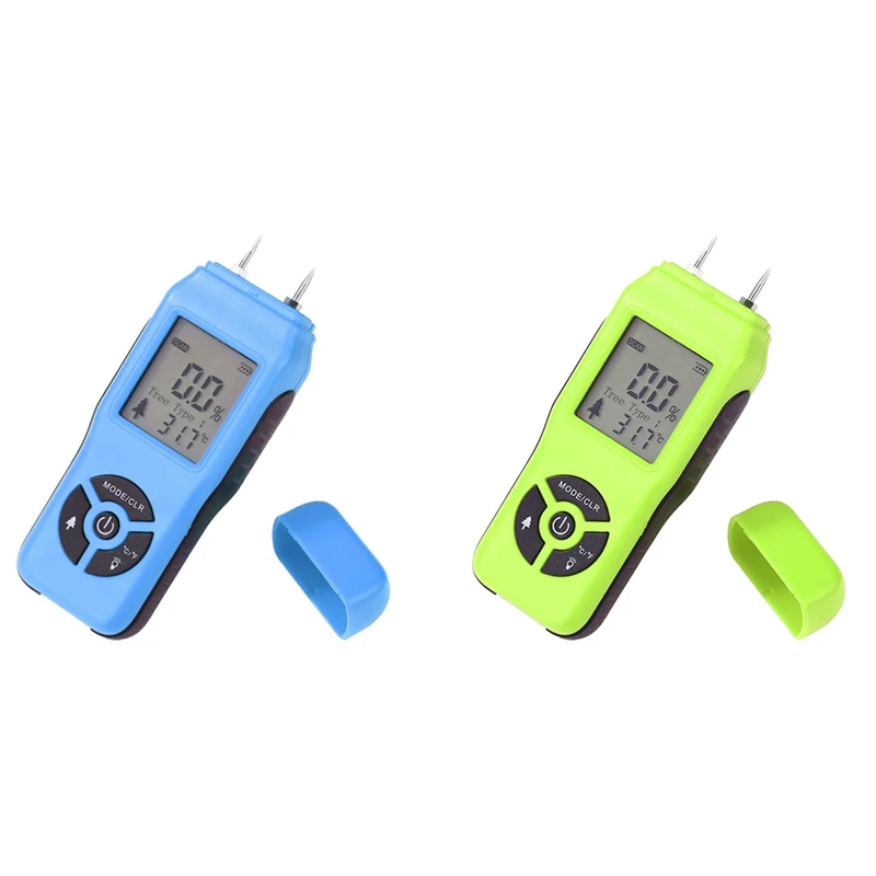 

Тестер влажности древесины HLZS, измеритель влажности древесины с ЖК-дисплеем и зондом, диапазон 2%-70%