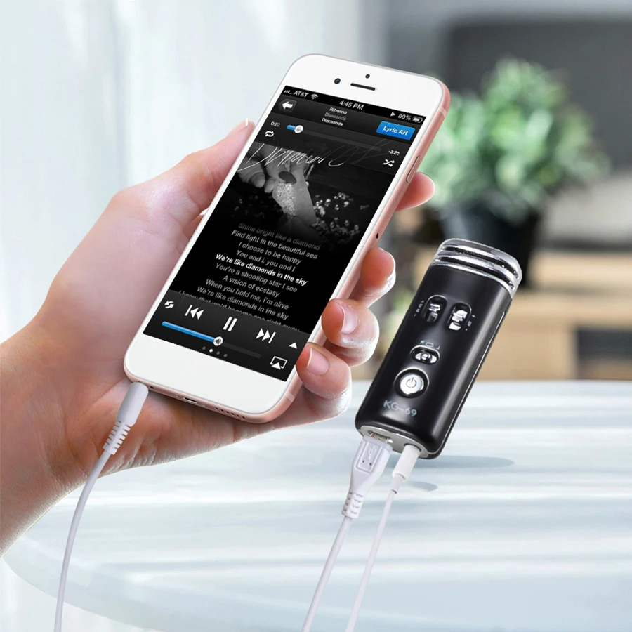 Студийный конденсаторный микрофон MAMEN 5 цветов приложение для смартфона KTV