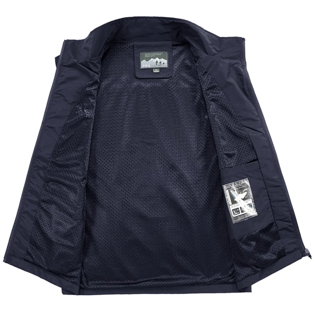 2XL 3XL 4XL мужской повседневный летний хлопковый жилет большого размера без рукавов Мужчины мульти-карманные фотографии жилет 9,20
