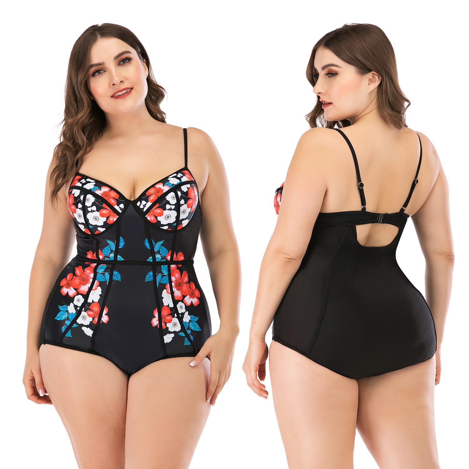 2020 4XL размера плюс женский купальник для большого бикини купальный костюм