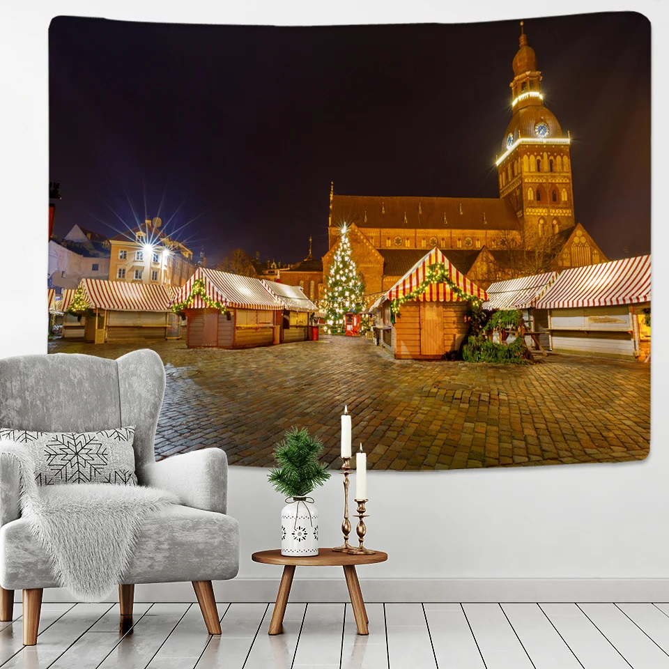 Рождественская фантазия Искусственная елка богемная гобелен большого