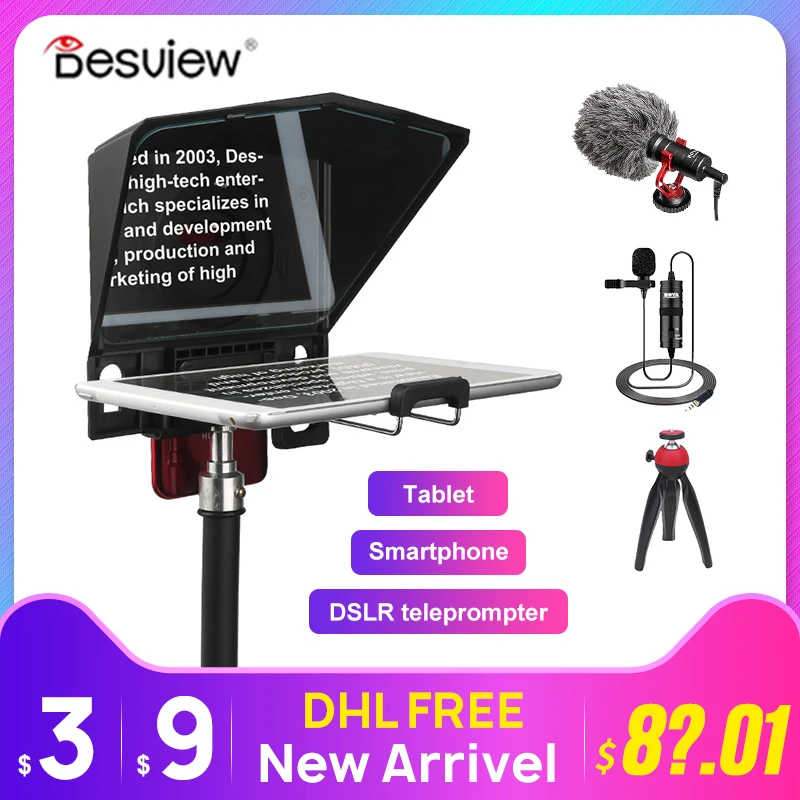 Смартфон Bestview T2 телесуфлер для камеры Sony Canon Nikon Цифровая зеркальная фотокамера