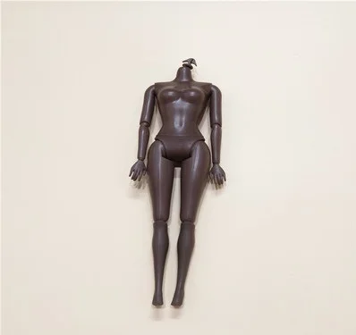 1pc 1 шт., 2012,, 11 шарниров, движущиеся африканские Барби, обнаженное тело, черные девушки, для детей, подарки, ролевые игры, сделай сам, игрушки, аксессуары для кукол - Цвет: 1pc
