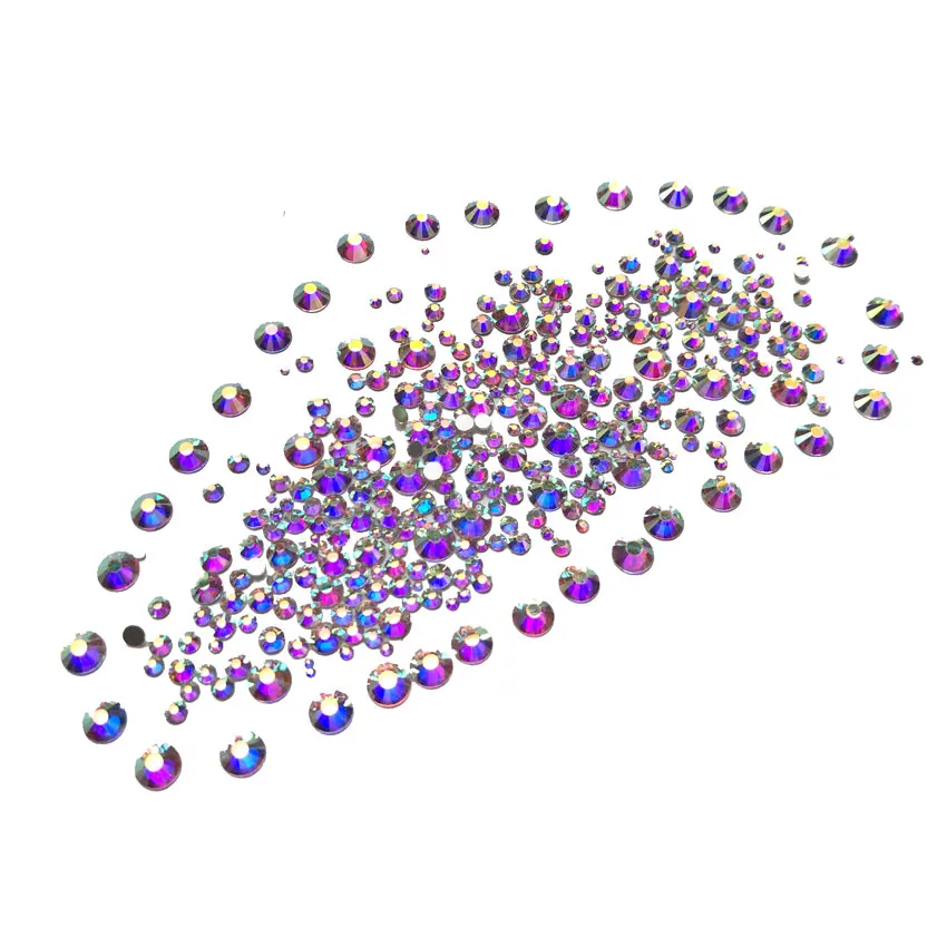 1440 шт./упак. золотые стразы с плоской задней частью 3D кристаллы для ногтей DIY