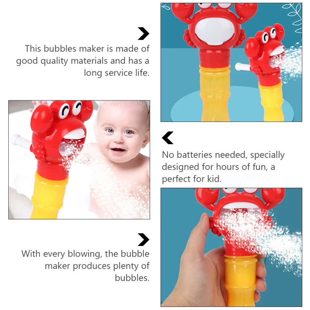 

1pc Crab Shape Blowing Bubble Machine Bubble Blower Indoor and Outdoor