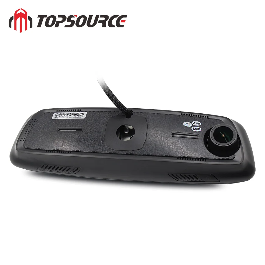 Автомобильный видеорегистратор TOPSOURCE 2 ОЗУ 32 ГБ 3 канальный ADAS 4G Android зеркало