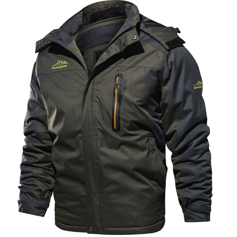 Зимняя куртка мужская 7XL 8XL 9XL Толстая теплая парка флисовая меховая с капюшоном Военная водонепроницаемая куртка мужская ветровка