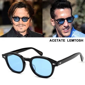 Imported JackJad Top Quality Acetate Frame Johnny Depp Lemtosh Style Polarized Sunglasses For Men Women Vinta
