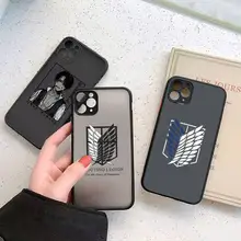 Attack On Titan Japanese Anime Phone Cases matte transparent  For iphone 7 8 11 12 13 plus mini x xs xr pro max cover