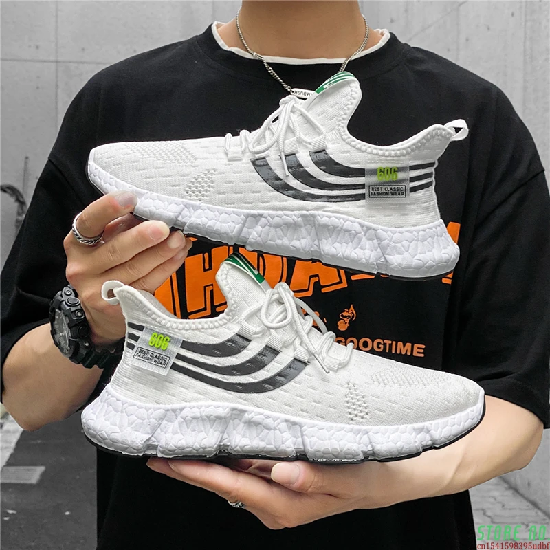 

Hot Ultra Light Sock Sneakers Tenis Hombre 2021 Breathable Men Sport Tennis Shoes Athletic Fitness Trainer Platform Male Shoe