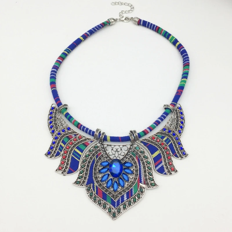 

Chunky Bib Statement Torque Choker Bohemia Indian African Egypt Tribal Necklaces