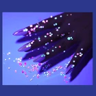 Светящиеся Стразы для дизайна ногтей разных размеров 2 мм-4 мм, флуоресцентные светящиеся 3D очаровательные стеклянные хрустальные художественные украшения